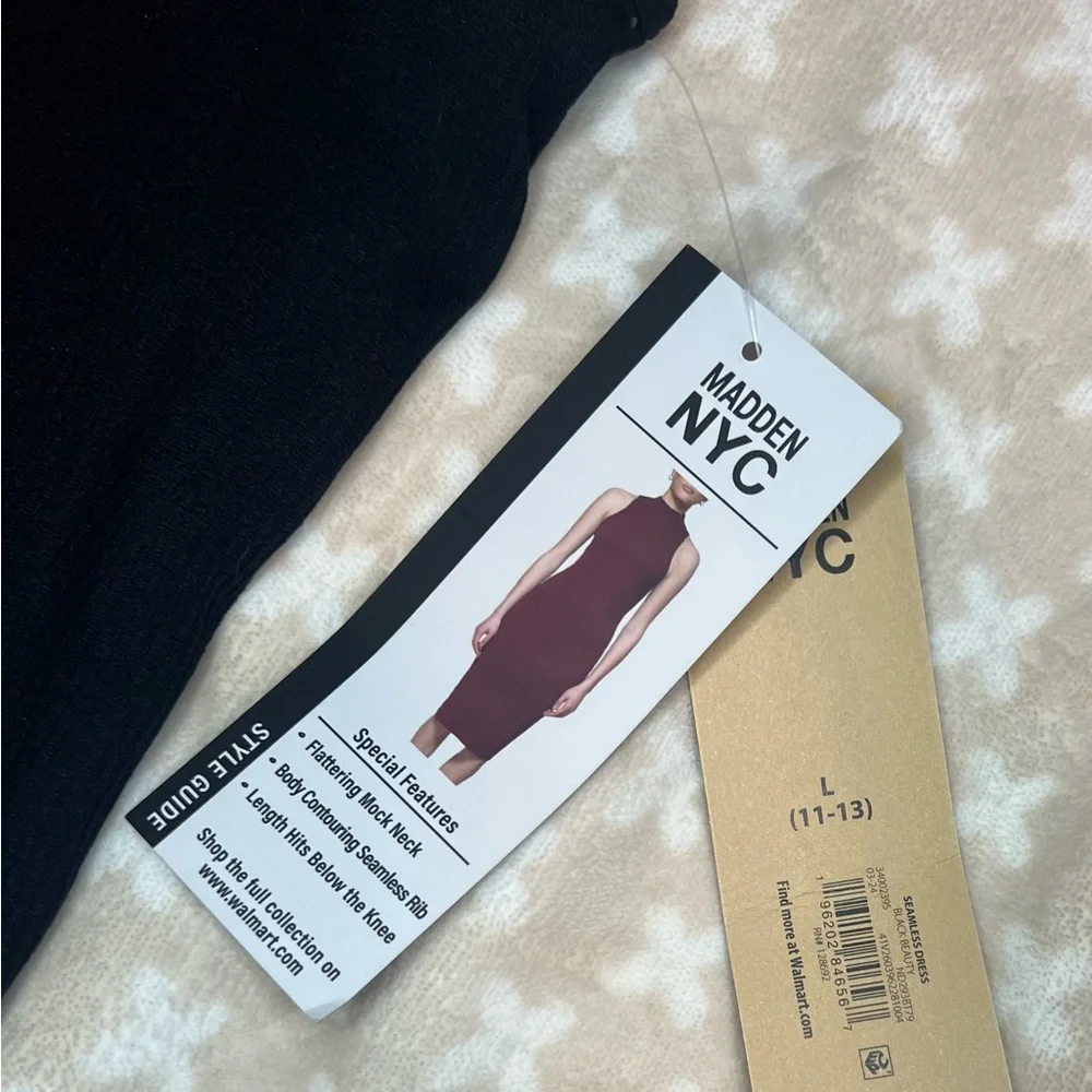 Madden NYC Sleeveless Mock Neck Dress *NWT* size L - Picture 6 of 6
